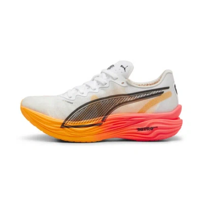 Puma Deviate Nitro™ Elite 3 Men's Running Shoes In White-sunset Glow-sun Stream