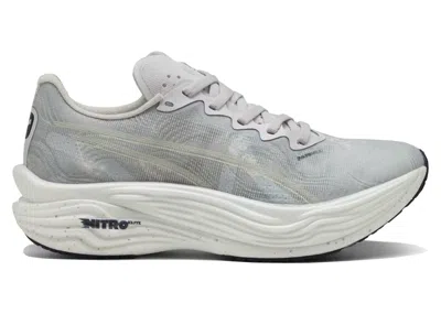 Pre-owned Puma Deviate Nitro Elite 3 Saysky (women's) Sneakers In Cool Light Grey/new Navy Blue