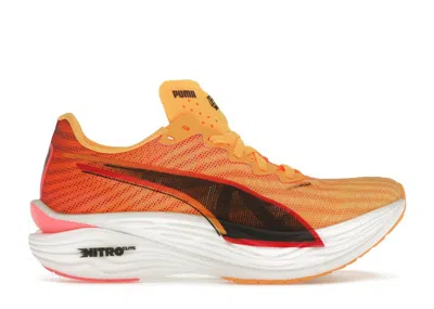 Pre-owned Puma Deviate Nitro Elite 3 (women's) Sneakers In Sun Stream/sunset Glow In Multi