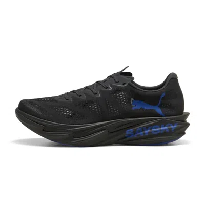 Puma Deviate Nitro Elite 4 Saysky Black Blue Aw26 Running Shoes