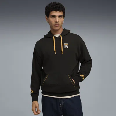 Puma Día De Muertos Relaxed Fit Hoodie In Black