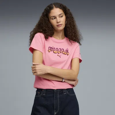 Puma Digital Women's T-shirt In Pink