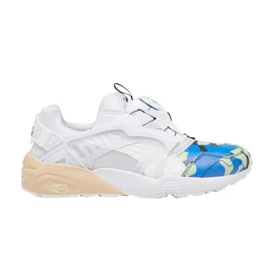 Pre-owned Puma Disc Blaze 'jungle Camo' In White