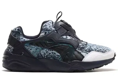 Pre-owned Puma Disc Blaze Snake Sneakers In Snake Spring Blue/parisian