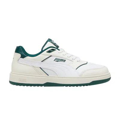 Pre-owned Puma Doublecourt 'white Dark Myrtle' | Men's Size 9