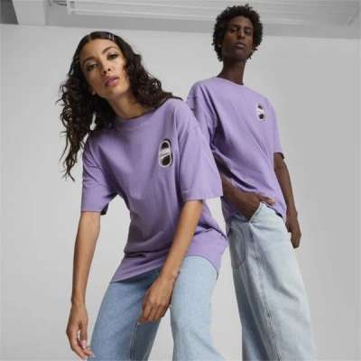 Puma Downtown 180 Graphic T-shirt In Lavender Alert
