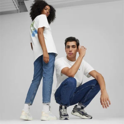Puma Downtown 180 Men's Logo T-shirt In White
