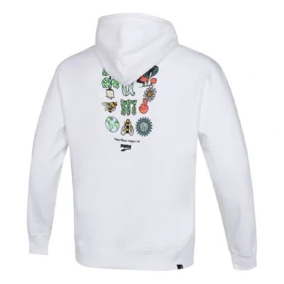 Puma Downtown Funny Logo Printing Sports White