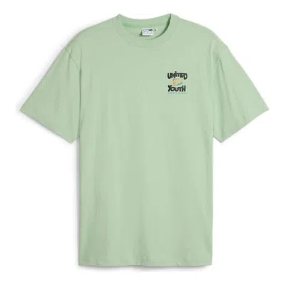 Puma Downtown Graphic T-shirt 'green'