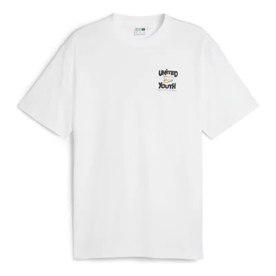 Puma Downtown Graphic T-shirt 'white'