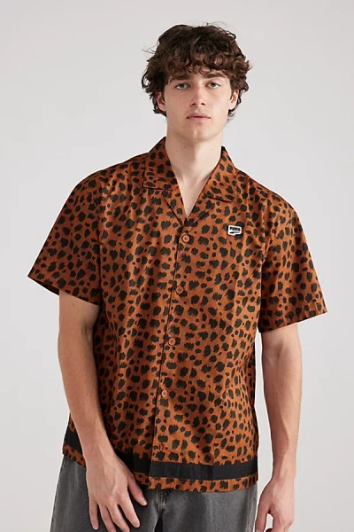Puma Downtown Kitten Short Sleeve Shirt Top In Brown, Men's At Urban Outfitters