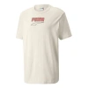 Puma Downtown Logo Tee 'beige' In Neutral