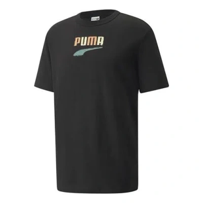 Puma Downtown Logo Tee 'black'