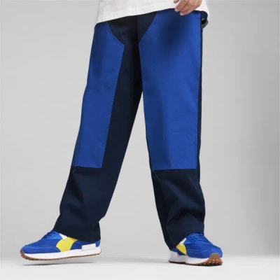 Puma Downtown Men's Double Knee Pants In Club Navy