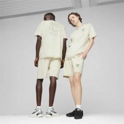 Puma Downtown Re:collection Men's T-shirt In Alpine Snow