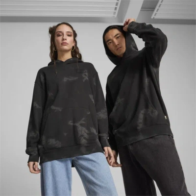 Puma Downtown Relaxed Hoodie In Black