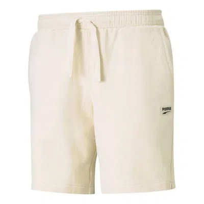 Puma Downtown Shorts 'beige Black' In Neutral