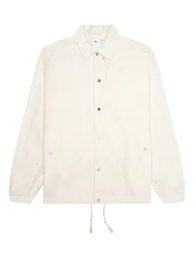 Puma Drawstring-hem Jacket In Neutral