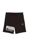 Puma Drawstring Shorts In Black