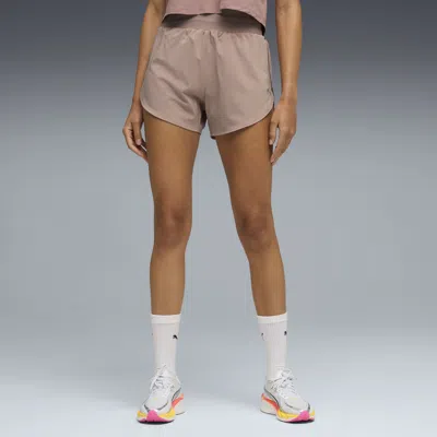 Puma Dreamrun Drycell Women's Moisture Wicking 3" Running Shorts In Pink