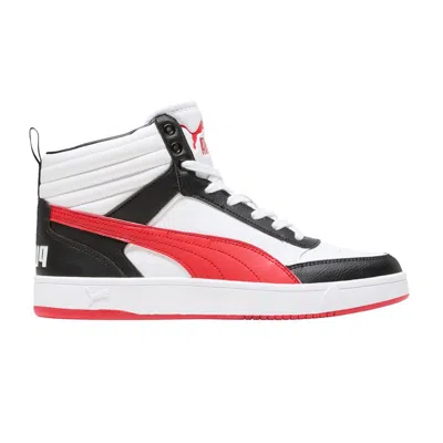 Pre-owned Puma Dribble Mid 'black For All Time Red'