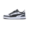 Puma Dribble Sneakers In White- Black-shadow Gray
