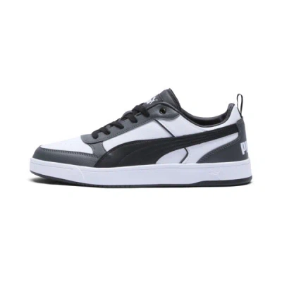 Puma Dribble Sneakers In White- Black-shadow Gray