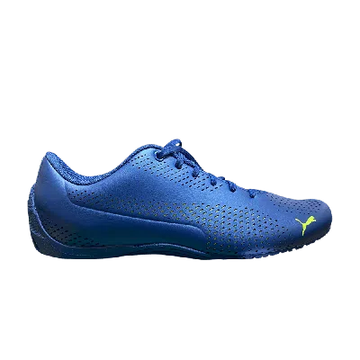 Pre-owned Puma Drift Cat 5 Ultra 2 Mix 'peacoat Fluo Yellow' In Blue