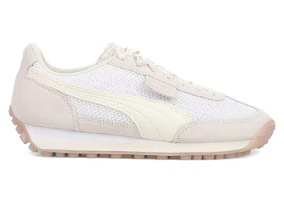 Pre-owned Puma Easy Rider Ballet (women's) Sneakers In Warm White/frosted Ivory/mauve Mist