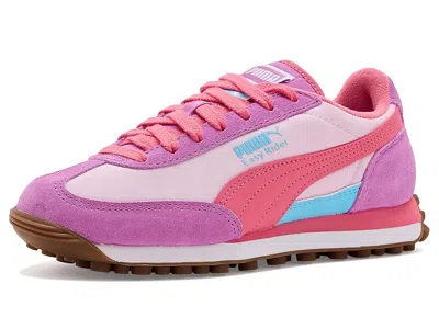 Puma Easy Rider (big Kid) Kids Shoes Pearl Pink/magic Rose : 7 Big Kid M, Leather In Multi