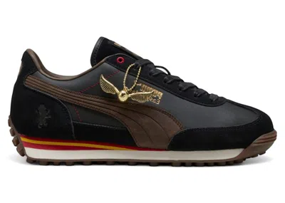 Pre-owned Puma Easy Rider Harry Potter Golden Snitch Sneakers In  Black/chocolate In Multi