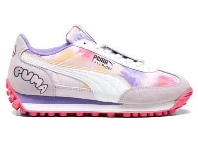 Pre-owned Puma Easy Rider Hello Kitty And Friends Sneakers In Lilac Frost/ White/magic Rose