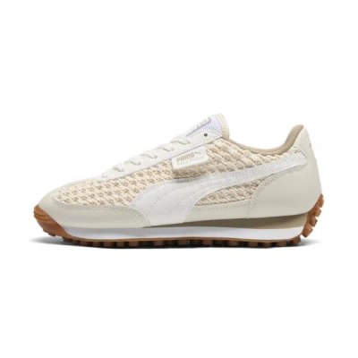 Puma Easy Rider Knit Women's Sneakers In Warm White- White-oak Branch