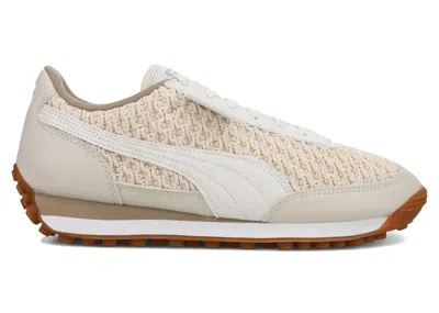 Pre-owned Puma Easy Rider Knit (women's) Sneakers In Warm White/ White/oak Branch