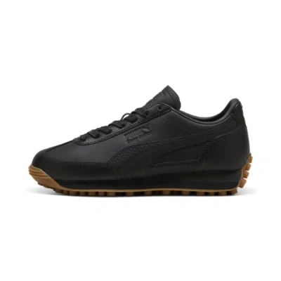 Puma Easy Rider Leather Big Kids' Sneakers In Black