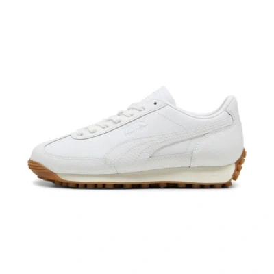 Puma Easy Rider Leather Big Kids' Sneakers In White-frosted Ivory