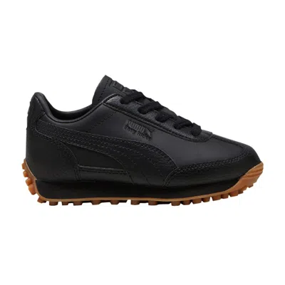 Pre-owned Puma Easy Rider Leather Little Kid 'black Gum' | Kid's Size 3.5