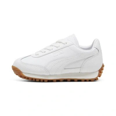 Puma Easy Rider Leather Little Kids' Sneakers In White