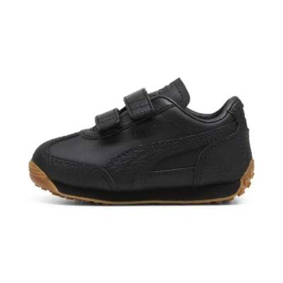 Puma Babies' Easy Rider Leather Toddlers' Sneakers In Black