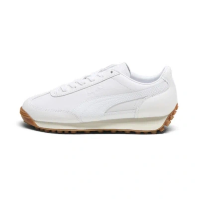 Puma Easy Rider Leather Women's Sneakers In White-frosted Ivory