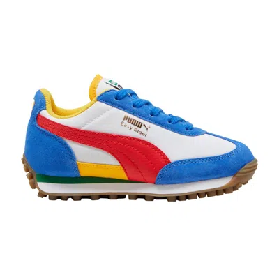 Pre-owned Puma Easy Rider Little Kid 'white Blue Red' | Kid's Size 11