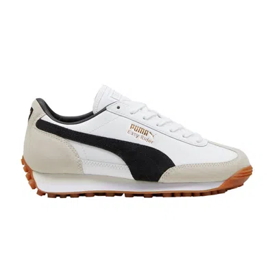 Pre-owned Puma Easy Rider Mix Big Kid 'white Black' | Kid's Size 6