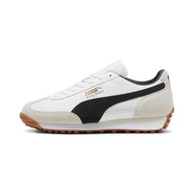 Puma White & Black Easy Rider Mix Trainers In White- Black