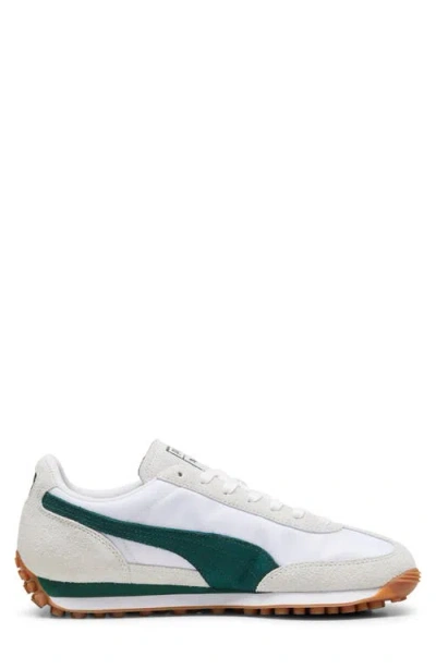 Puma Easy Rider Sneaker In  White-dark Myrtle