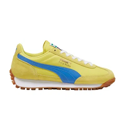 Pre-owned Puma Easy Rider Vintage Big Kid 'speed Yellow Bluemazing' | Kid's Size 4.5