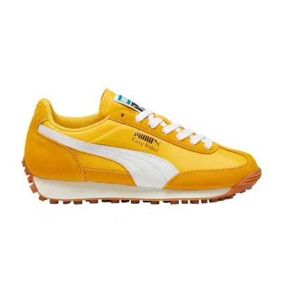 Pre-owned Puma Easy Rider Vintage Big Kid 'tangerine' | Yellow | Kid's Size 5
