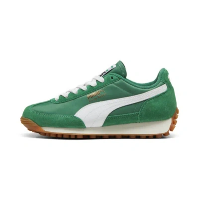 Puma Easy Rider Vintage Big Kids' Sneakers In Archive Green- White
