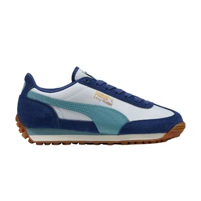 Pre-owned Puma Easy Rider Vintage Gs 'silver Mist Baltic Sea Blue' | Kid's Size 6.5