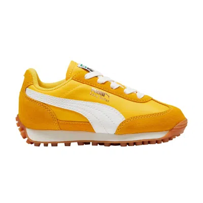 Pre-owned Puma Easy Rider Vintage Little Kid 'tangerine' | Yellow | Kid's Size 2