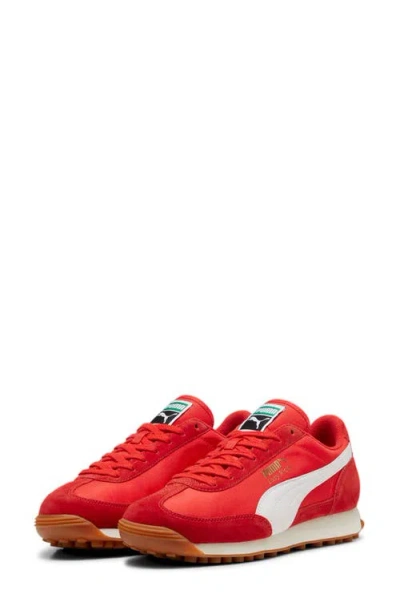 Puma Easy Rider Vintage Sneaker In  Red- White